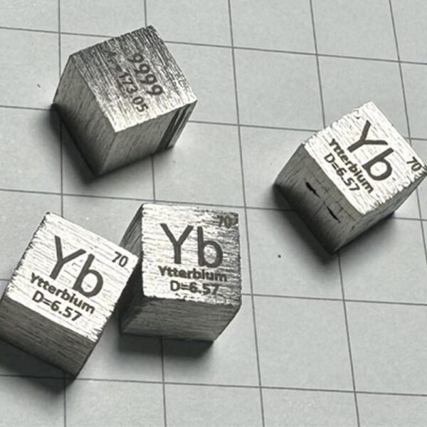 Defective 1cm Metal Ytterbium Cubic Element Periodic Phenotype High-purity Yb 99.99%