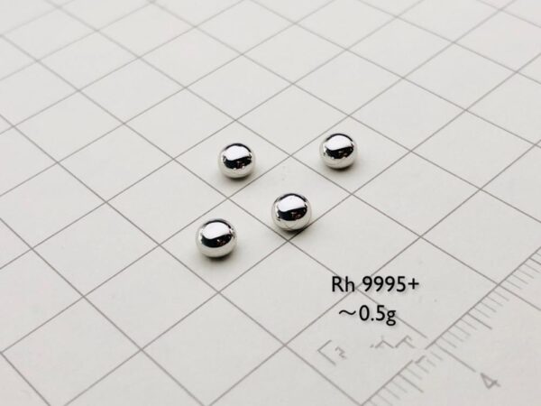 0.1g-5g Metal Mirror Polished Rhodium Beads High-purity Rh 99.95% - Image 3