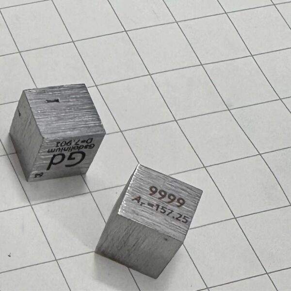 Defective 1cm Metal Gadolinium Cubic Element Periodic Phenotype High-purity Gd 99.9%