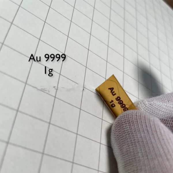 1g Engraved Gold Plate High-purity Au 99.99% - Image 3