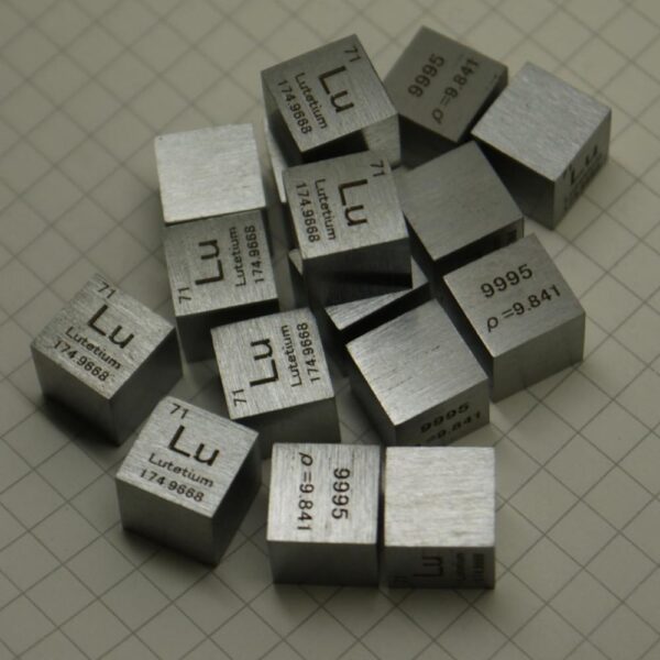 10mm Metal Lutetium Cubic Element Periodic Phenotype High-purity Lu 99.95%