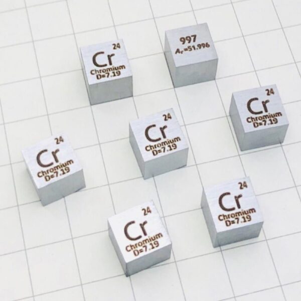 1cm Metal Chromium Cubic Element Periodic Phenotype High-purity Cr 99.7%