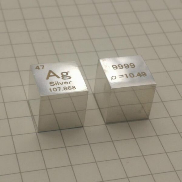 10mm Mirror Silver Cubic Element Periodic Phenotype High-purity Ag 99.9% - Image 2