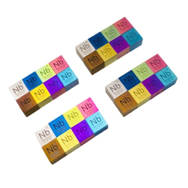 Colorful 10mm Metallic Niobium Cubic Element Periodic Phenotype High-purity Nb 99.95% - Image 3