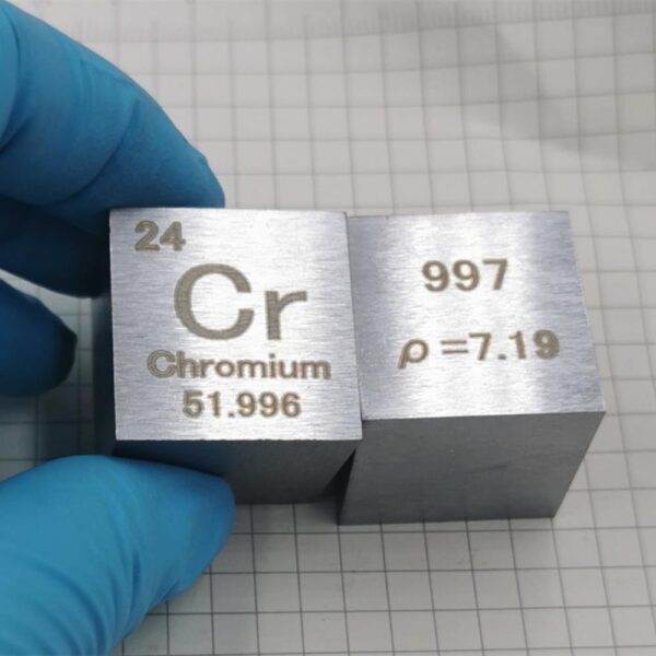 25.4mm Metal Chromium Cubic Element Periodic Phenotype High-purity Cr 99.7%