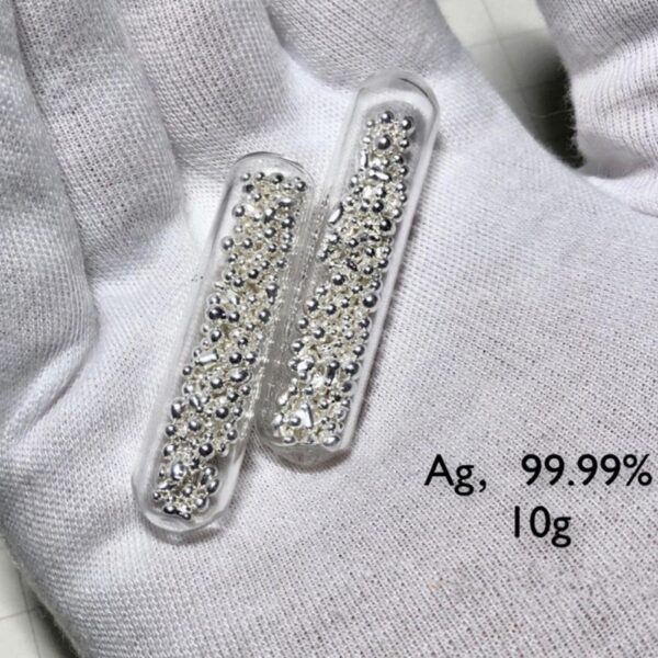 Glass Sealed Silver Particles High-purity Ag 99.99%