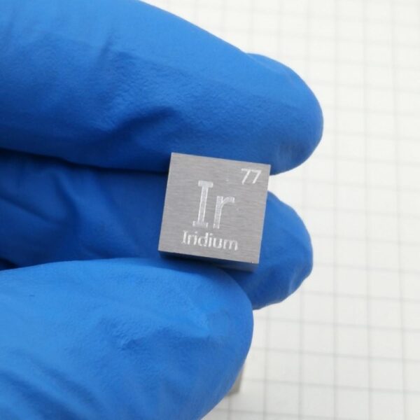 10mm Metal Iridium Cubic Carving Periodic Table High-purity Ir 99.95%