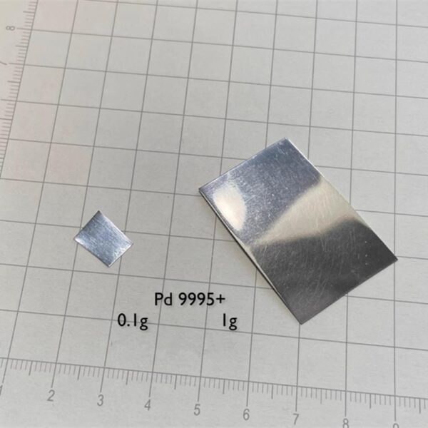 Metal Palladium Sheet High-purity Pd 99.95%