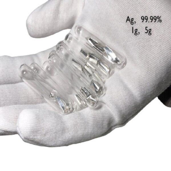 Glass Sealed Silver Block High-purity Ag 99.99%