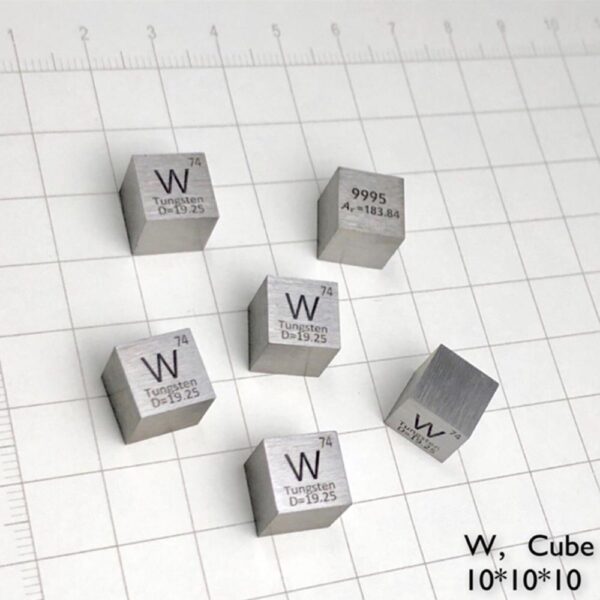 1cm Metal Tungsten Cubic Element Periodic Phenotype High-purity W 99.95% - Image 5