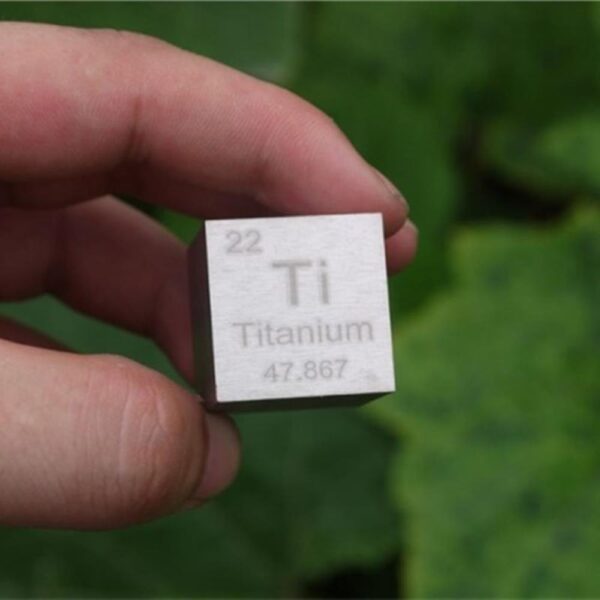 25.4mm Metal Titanium Cubic Element Periodic Phenotype High-purity Ti ≥ 99.5%