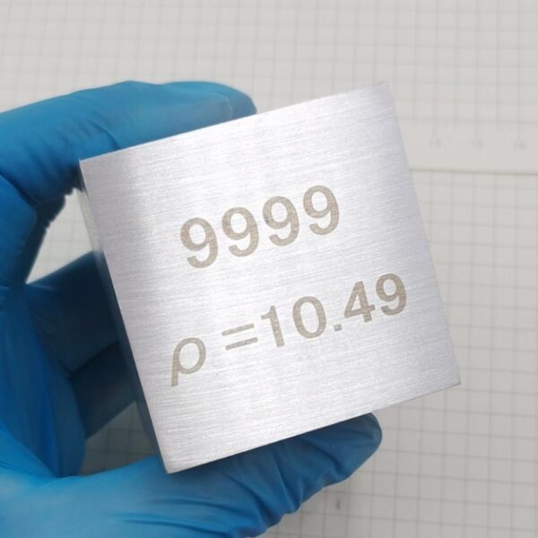 5cm Metallic Silver Cubic Element Periodic Phenotype High-purity Ag ≥ 99.9% - Image 2