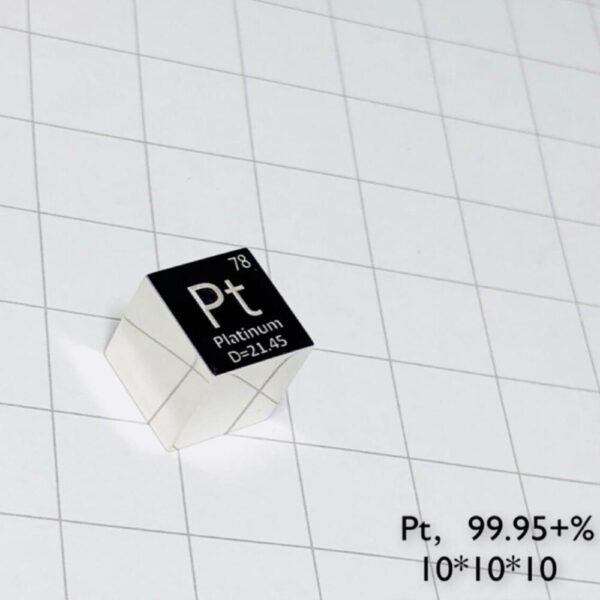 10mm Mirror Platinum Cubic Element Periodic Phenotype High-purity Pt 99.95%