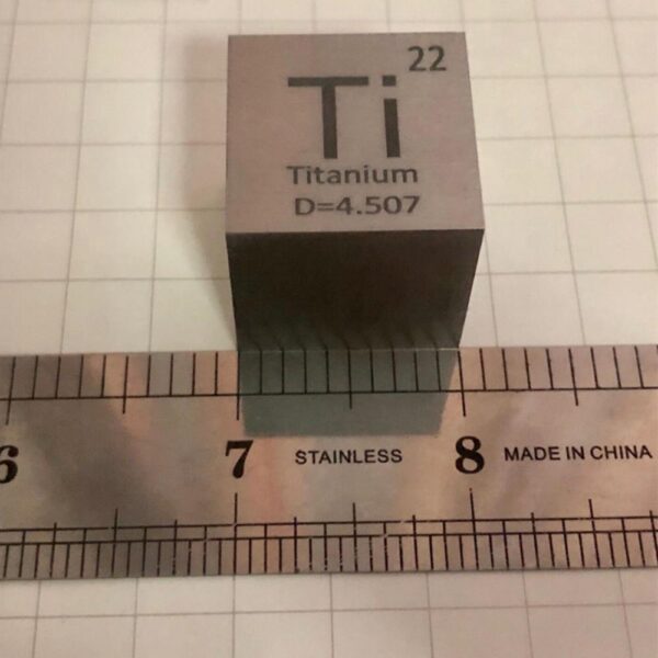 1-inch Metal Titanium Cubic Element Periodic Phenotype High-purity Ti ≥ 99.5% - Image 3