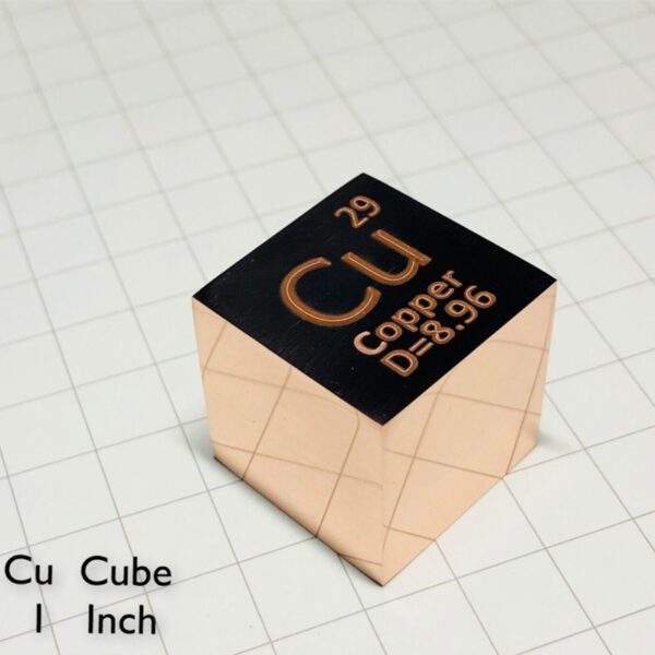 1-inch Mirror Copper Cubic Periodic Phenotype Cubic Cu 99.95% - Image 2