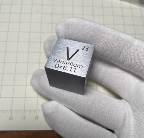 1-inch Metal Vanadium Cubic Element Periodic Phenotype High-purity V 99.9%