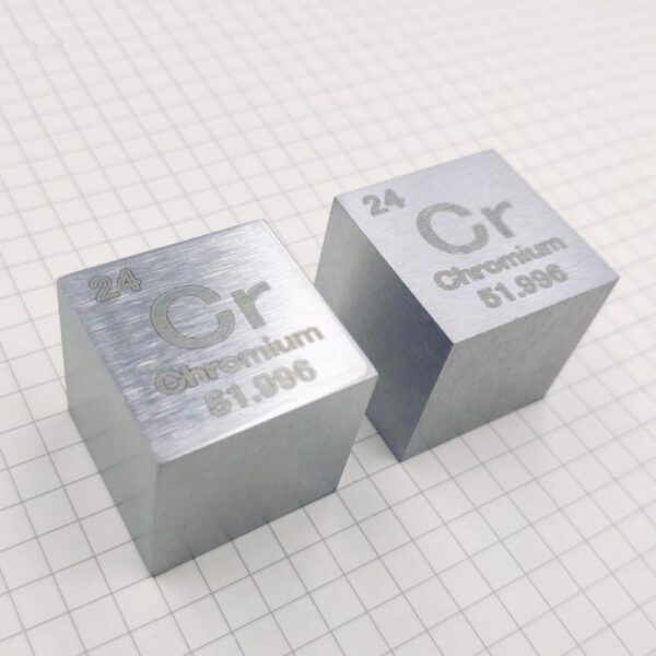 25.4mm Metal Chromium Cubic Element Periodic Phenotype High-purity Cr 99.7%