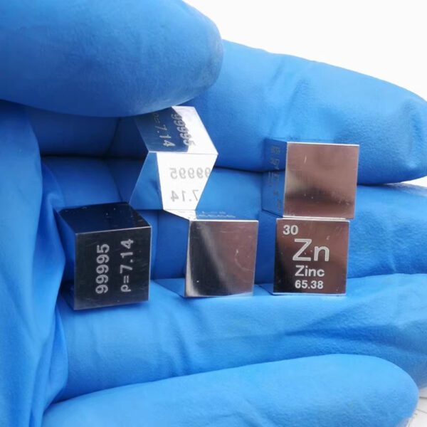 10mm Mirror Polished Zinc Cube Element Periodic Phenotype Zn 99.995% - Image 4