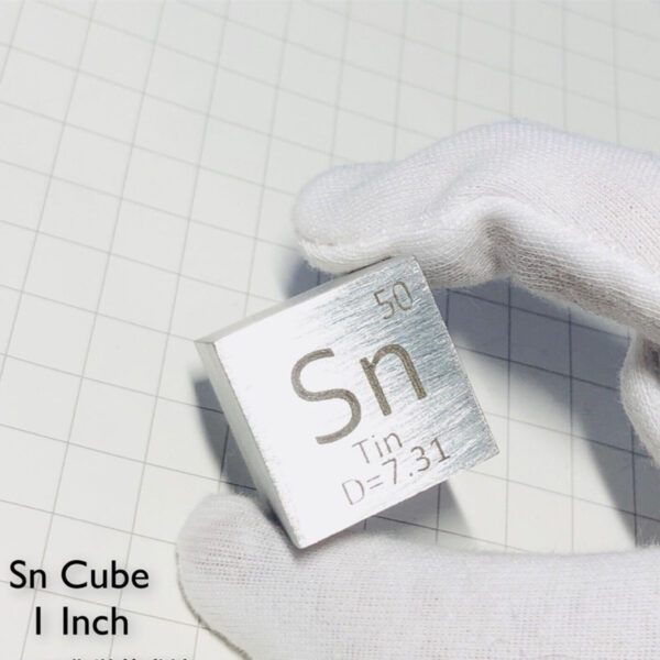 1-inch Metal Tin Cubic Element Periodic Phenotype Sn 99.99%