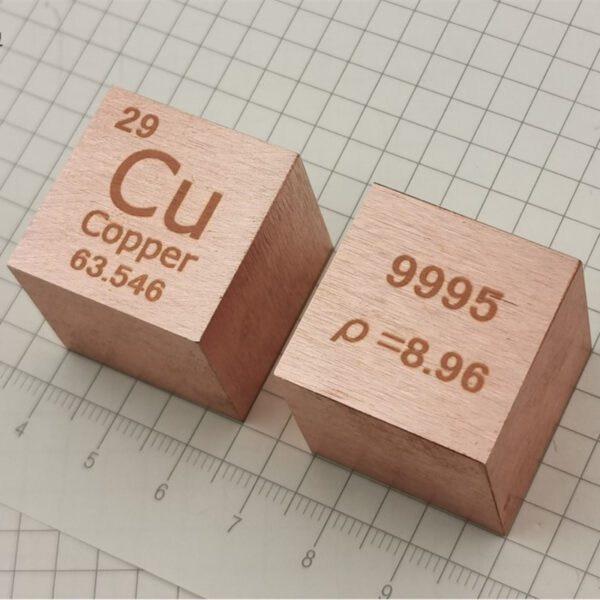 25.4mm Metal Copper Cubic Element Periodic Phenotype Engraving Cu 99.95% - Image 4