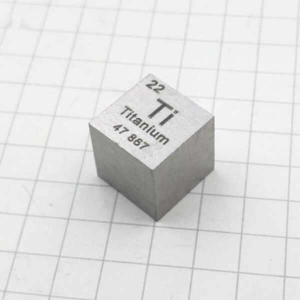 10mm Metal Titanium Cubic Element Periodic Phenotype High-purity Ti ≥ 99.5% - Image 2