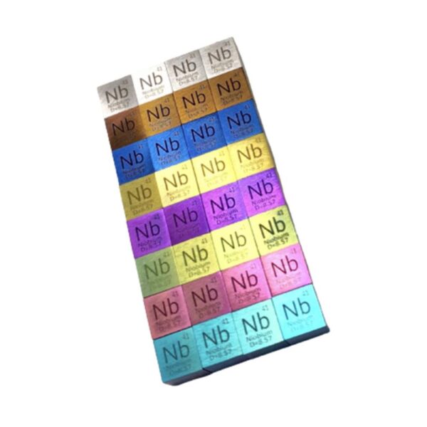 Colorful 10mm Metallic Niobium Cubic Element Periodic Phenotype High-purity Nb 99.95% - Image 4