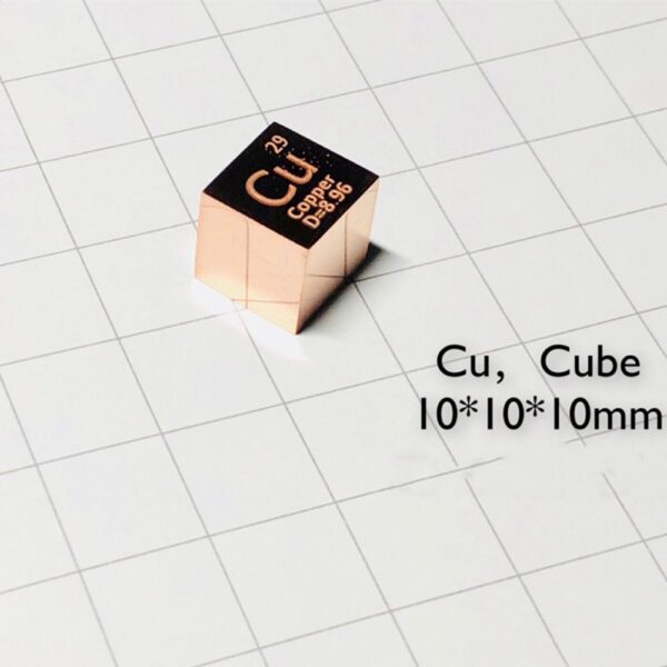 10mm Mirror Copper Cubic Periodic Phenotype Cubic Cu 99.95% - Image 2