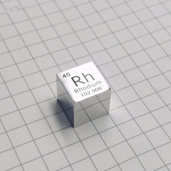 10mm Mirror Rhodium Cubic Element Periodic Phenotype High-purity Rh 99.95% - Image 3