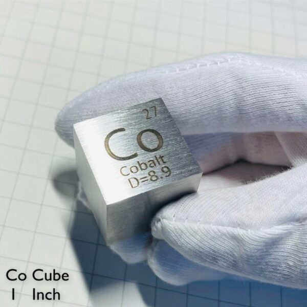 2.54cm Metal Cobalt Cubic Element Periodic Phenotype High-purity Co 99.96%