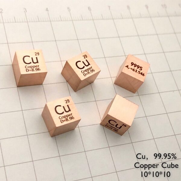 10mm Copper Cubic Periodic Phenotype Cubic Cu 99.95% - Image 4