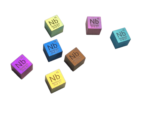 Colorful 10mm Metallic Niobium Cubic Element Periodic Phenotype High-purity Nb 99.95% - Image 2