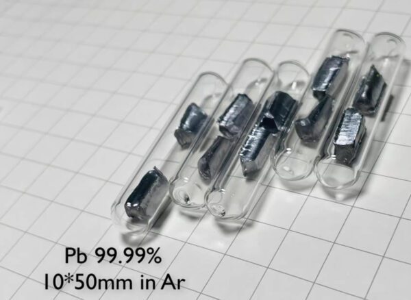 3-5g Glass Sealed Lead Block Argon Gas Protection Pb 99.99% - Image 3