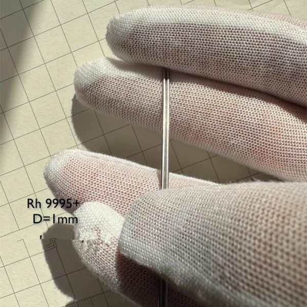 1mm Metal Rhodium Wire High-purity Rh 99.95%