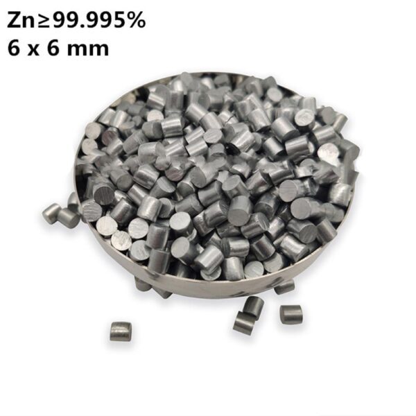 100g High-purity Metal Zinc Particles 6 * 6mm