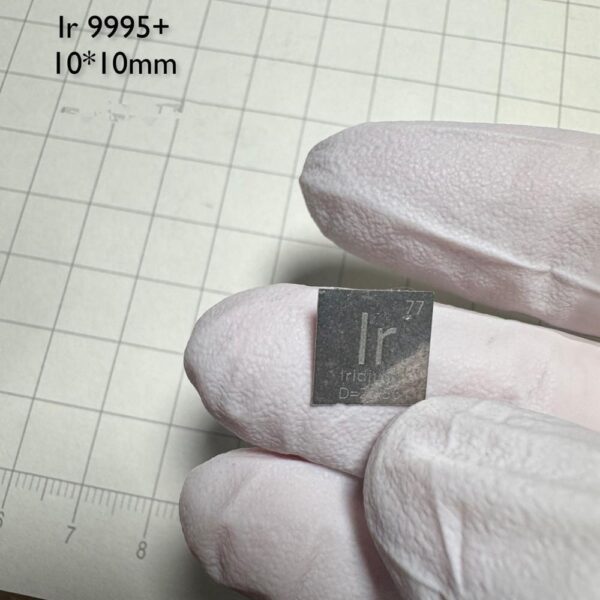 10mm Metal Iridium Square Engraving Periodic Table High-purity Ir 99.95% - Image 4