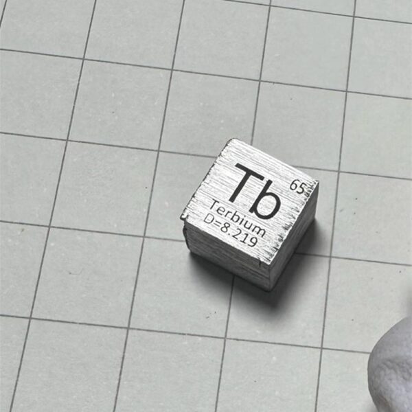 Defective 1cm Metal Terbium Cubic Element Periodic Phenotype High-purity Tb 99.95%