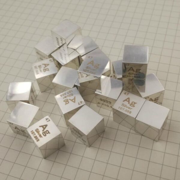 10mm Mirror Silver Cubic Element Periodic Phenotype High-purity Ag 99.9% - Image 3