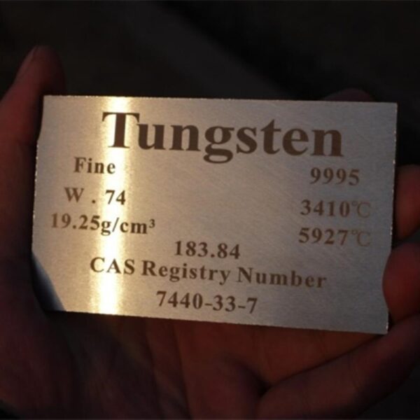 5 * 60 * 100m Metal Tungsten Plate Element Periodic Phenotype High-purity W 99.95% - Image 2