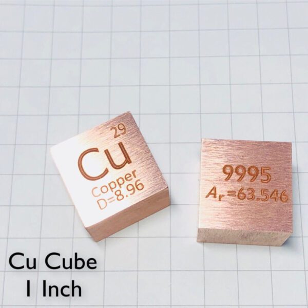 1inch Copper Cubic Periodic Phenotype Cubic Cu 99.95% - Image 2