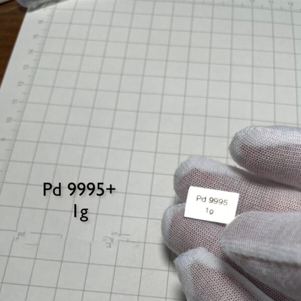 1g Metal Engraved Palladium Strip High-purity Pd 99.95%