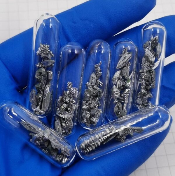 10mm Glass Sealed Chromium Crystal High-purity Cr 99.7%