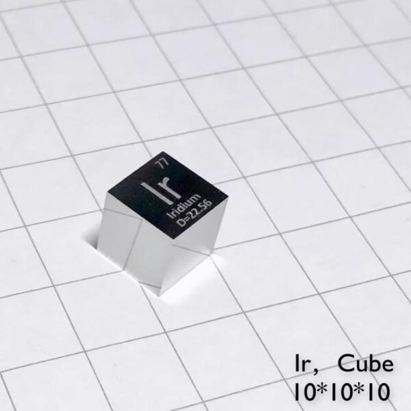 10mm Mirror Polished Iridium Cubic Element Periodic Phenotype High-purity Ir 99.95%