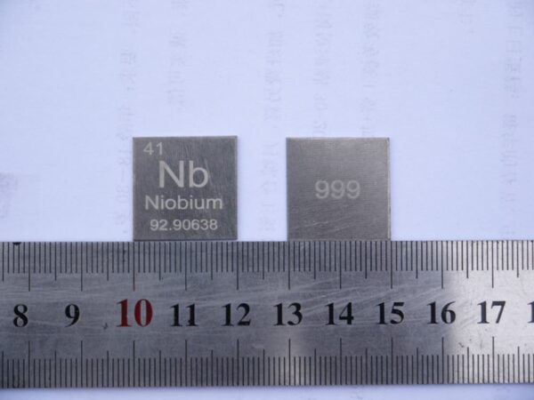 1 * 20 * 20mm metal niobium square sheet cubic element periodic phenotype high-purity Nb ≥ 99.9%