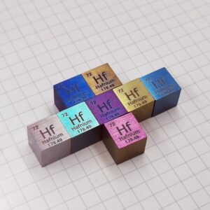 Colorful 10mm Hafnium Cube Element Periodic Phenotype High-purity Ha 99.9%