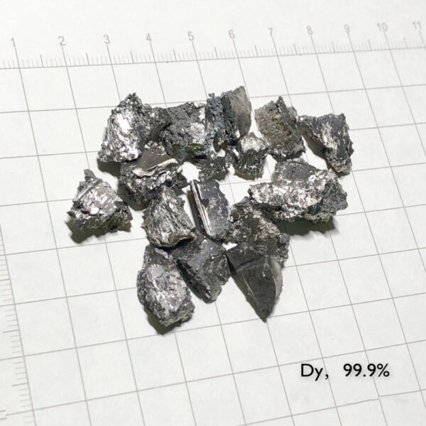 10g Metal Dysprosium Block High-purity Dy 99.9%