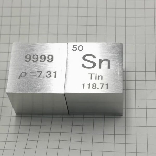 25.4mm Metal Tin Cubic Element Periodic Phenotype Carving Sn 99.99% - Image 4