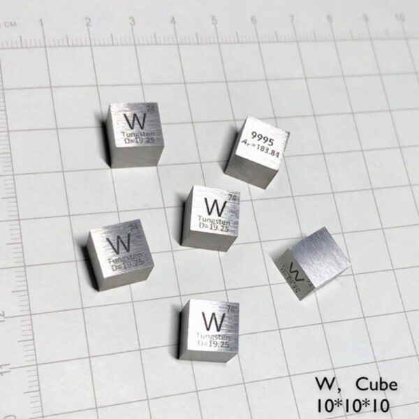 1cm Metal Tungsten Cubic Element Periodic Phenotype High-purity W 99.95% - Image 4