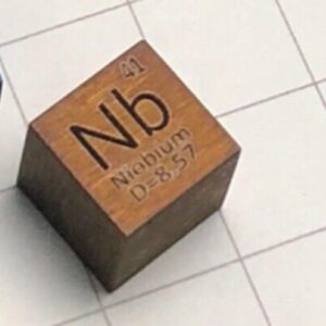 Colorful 10mm Metallic Niobium Cubic Element Periodic Phenotype High-purity Nb 99.95%