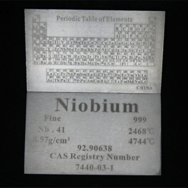 5 * 60 * 100mm Metal Niobium Plate Cubic Element Periodic Phenotype High-purity Nb ≥ 99.9% - Image 3