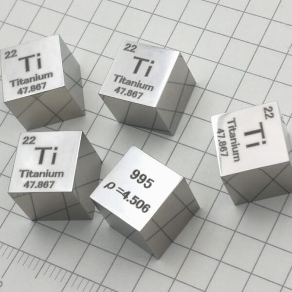 10mm Mirror Polished Titanium Cubic Element Periodic Phenotype High-purity Ti ≥ 99.5% - Image 4